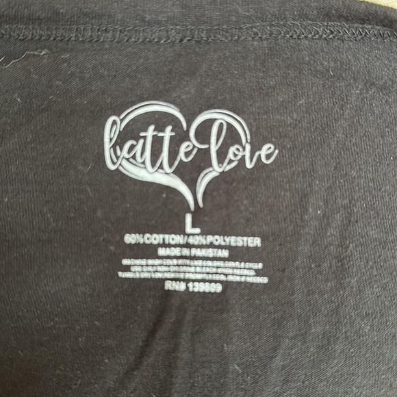 Latte Love Savage Long Sleeve Fitted Graphic Tee - Picture 6 of 6